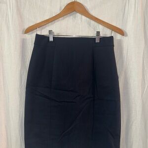 Elegant Navy Pencil Skirt